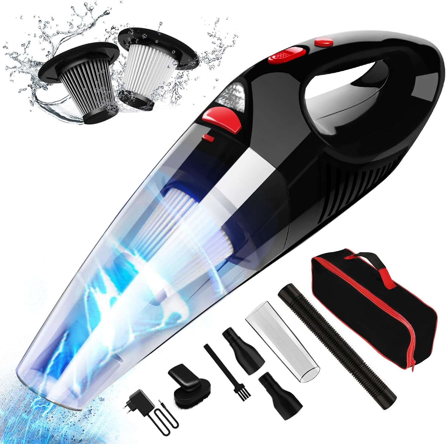Rechargeable Car Vacuum Cleaner with Light