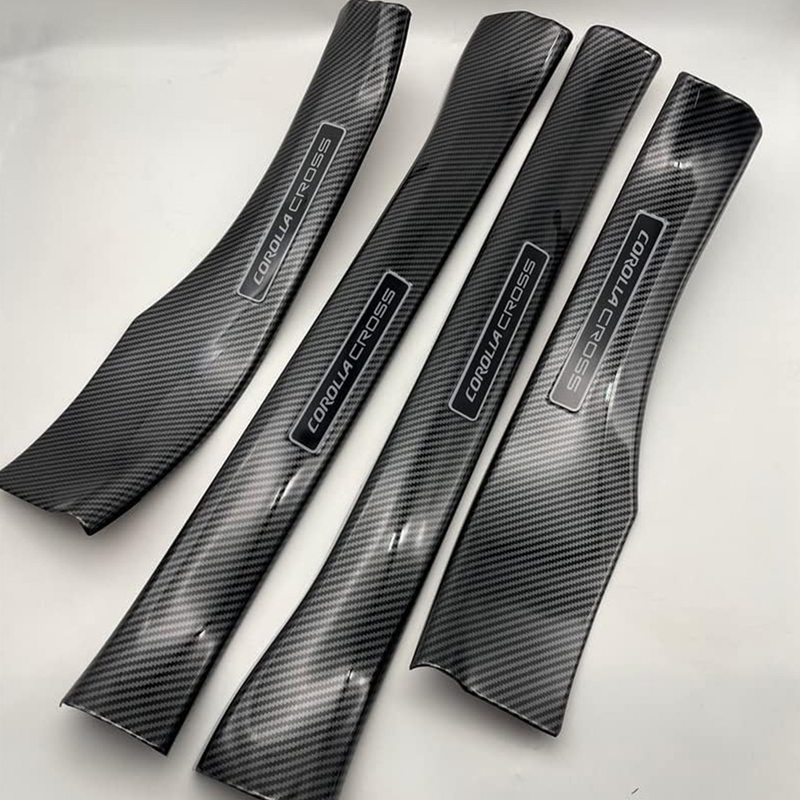 Carbon Fiber Car Door Sill Protector 8pcs for Toyota Corolla Cross