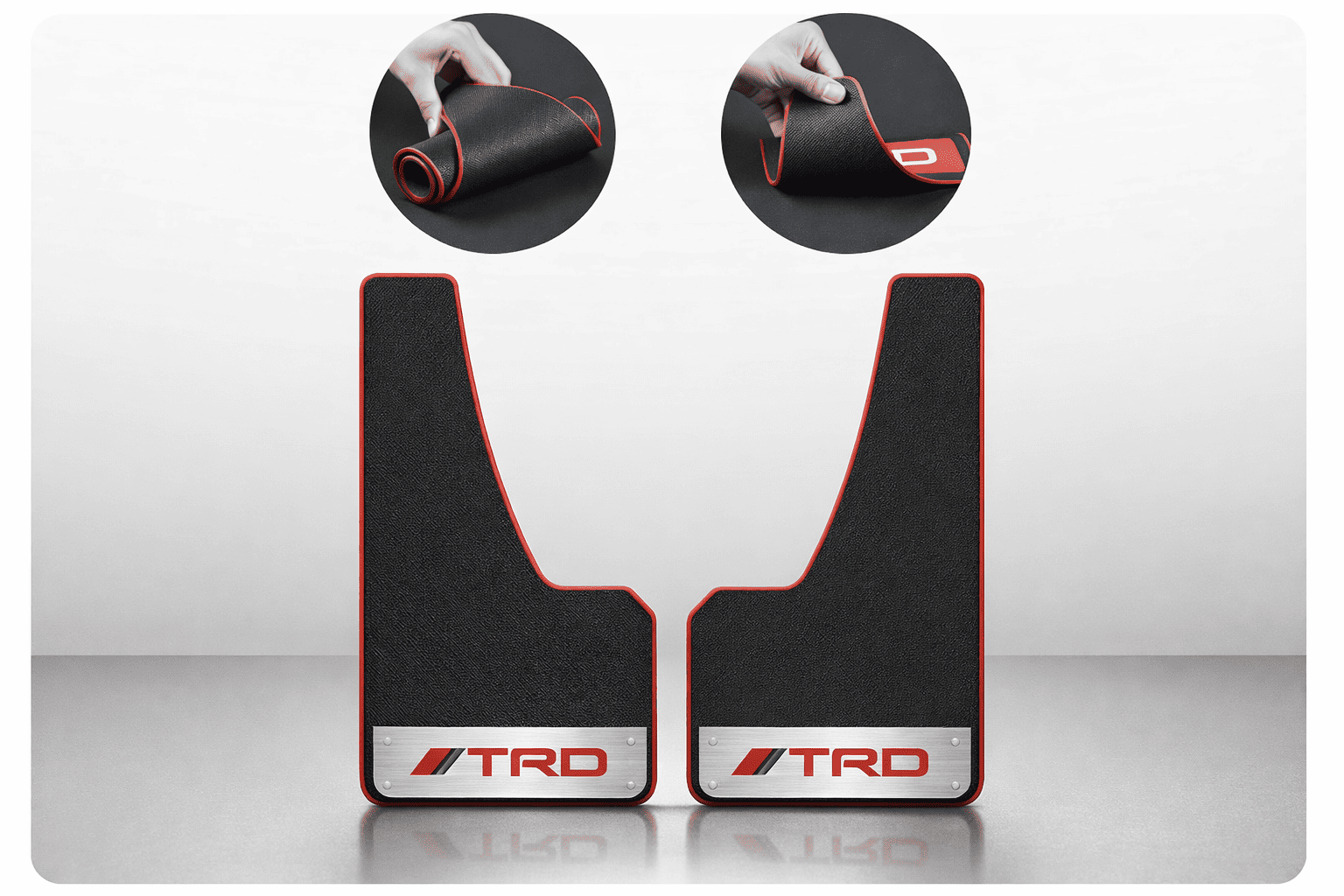 TRD Universal Flexible Rubber Mud Guards for Car - Premium Quality